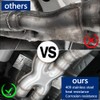 LCGP 3 Inch Inlet X Pipe,Universal Stainless Steel Diesel X-Pipe