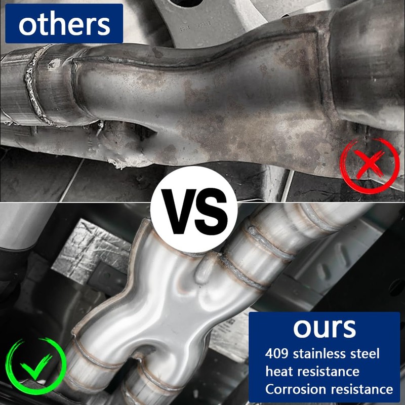 LCGP 3 Inch Inlet X Pipe,Universal Stainless Steel Diesel X-Pipe