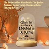 Belillpipi LED-Glaskuppel, Glück lst Eine MAMA & PAPA Wie Dich