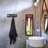 Decorative Towel Rack 4 Hooks Wooden Towels Holder for Bathroom
