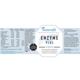Naturafit Enzyme Plus Capsules, Pack of 60 Capsules