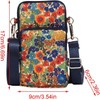 Bolso para Teléfono - Estampado Multibolsillos Mini Cartera con