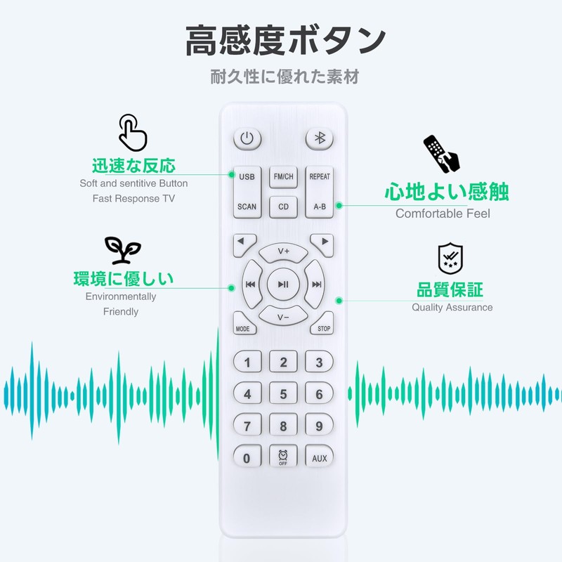 CD Player Remote Control for Fohil Radio Control Bluetooth CD