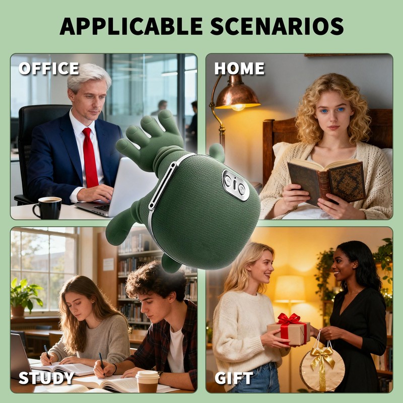 Smart Neck Massager with Soothing Heat, Portable Relaxation Neck Massager