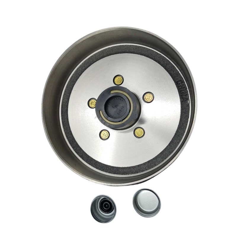 Pre-Greased Hub Drum Kit, 3.5K, 5 x 4.5, 1/2" Studs