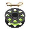 Dive Reel Fluorescent Green Line Plastic Material Copper Double Ended