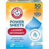 Arm & Hammer Power Sheets Laundry Detergent, Fresh Linen 50Ct,