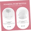 DECHOUS 2pcs Square Press Pump Bottles Refillable Plastic Containers for