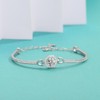 Moissanite Bracelet for Women Sterling Silver Bangle Bracelets Moissanite Diamond