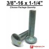 Unbranded 3/8-16 x 1-1/4" Carriage Bolts A307 Grade 2 Zinc