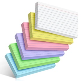 YAGUAO 240 Count Index Cards 3x5 Inch Colored Flash Cards Flashcards Heavyweight Note Cards for Studying School College Office Supplies