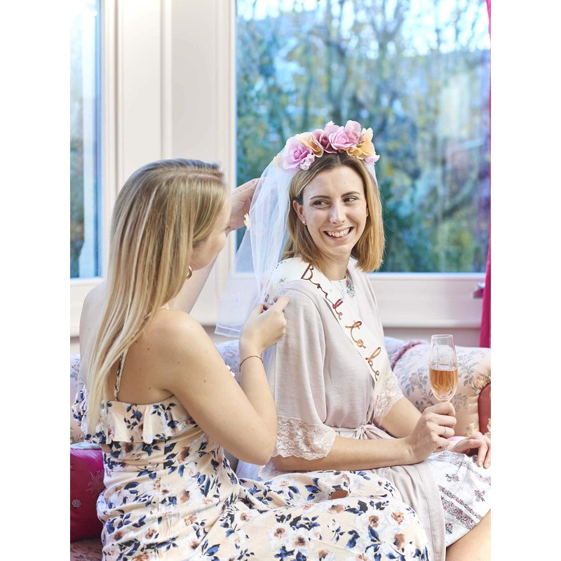 Blossom Girls Floral Headband & Veil