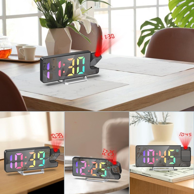 Ankilo New Projection Alarm Clock, Digital Alarm Clock with Temperature