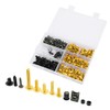 Fairing Bolt Kit,198Pcs/Set Windscreen Fairing Screws M5 M6 Bolts Kit