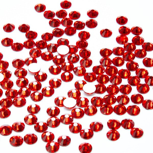 2880pcs SS10 2.8mm Red Nail Flatback Rhinestones bulk Nail Art