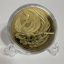 Lucky Coins Phoenix Souvenir Coin Commemorative Gifts Mythological Creatures The Secular Bird Pattern Collectible Medals