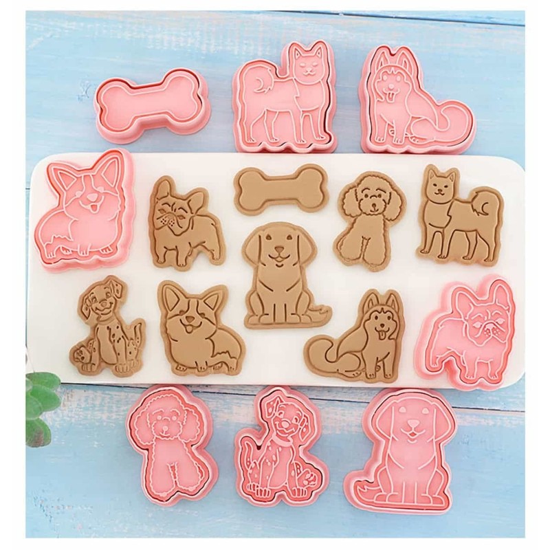 Eidoct 8PCS Cookie Cutters Shapes Baking Set Moulds Cookie Cutters