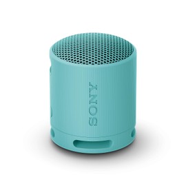 Sony SRS-XB100 - Kabelloser Bluetooth-Lautsprecher, tragbar, leicht, kompakt, Outdoor, Reise-Lautsprecher, langlebig, IP67 Wasser- und staubdicht, 16 Std Akku, Trageriemen, Freisprechfunktion, blau
