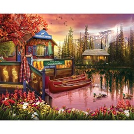 Springbok's 1000 Piece Jigsaw Puzzle Lake Serenity - Made in USA