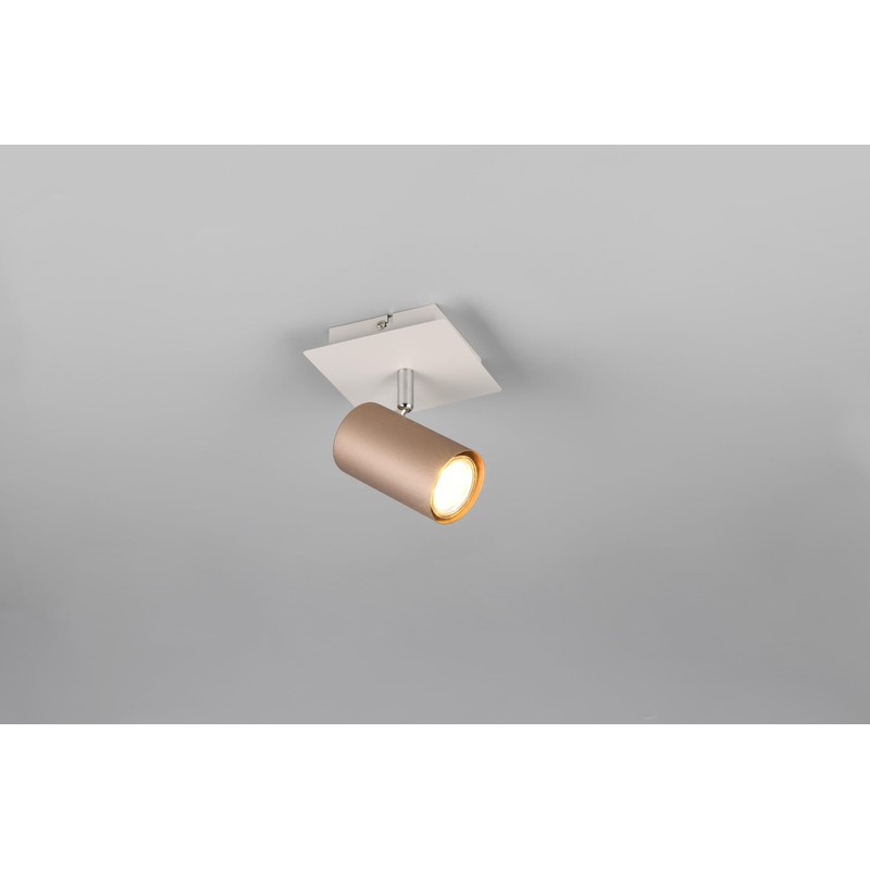 Trio Leuchten Marley 802400165 Wall Spotlight Metal Coffee / Warm