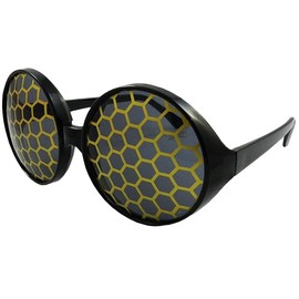 FancyPants FunTime Bumble Bee Sunglasses Bug Eye Glasses (Yellow)