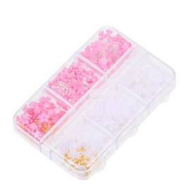 Baluue Flower Nail Charms Resin Nail Art Accessories for Manicure Elegant Petal Floral Designs for Parties and Special Occasions