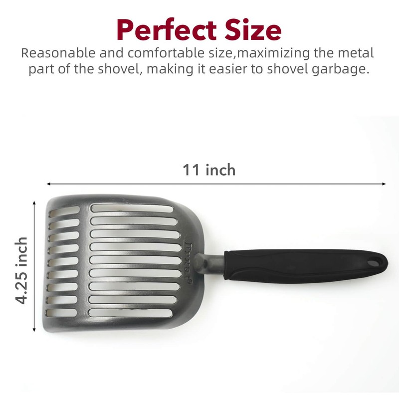 Frxat Metal Cat Litter Scoop - Non Stick Aluminum Alloy