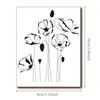 arriettycraft Poppies Clear Rubber Stamp for Scrapbooking Photo Decoration Card