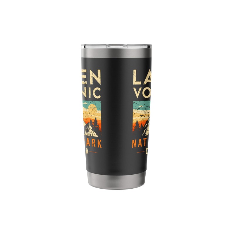 Lassen Volcanic Est 1916 California Retro National Park Stainless Steel