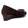 Cole Haan Women's Malta 40mm Wedges, DK Choco SDE/Black, 9