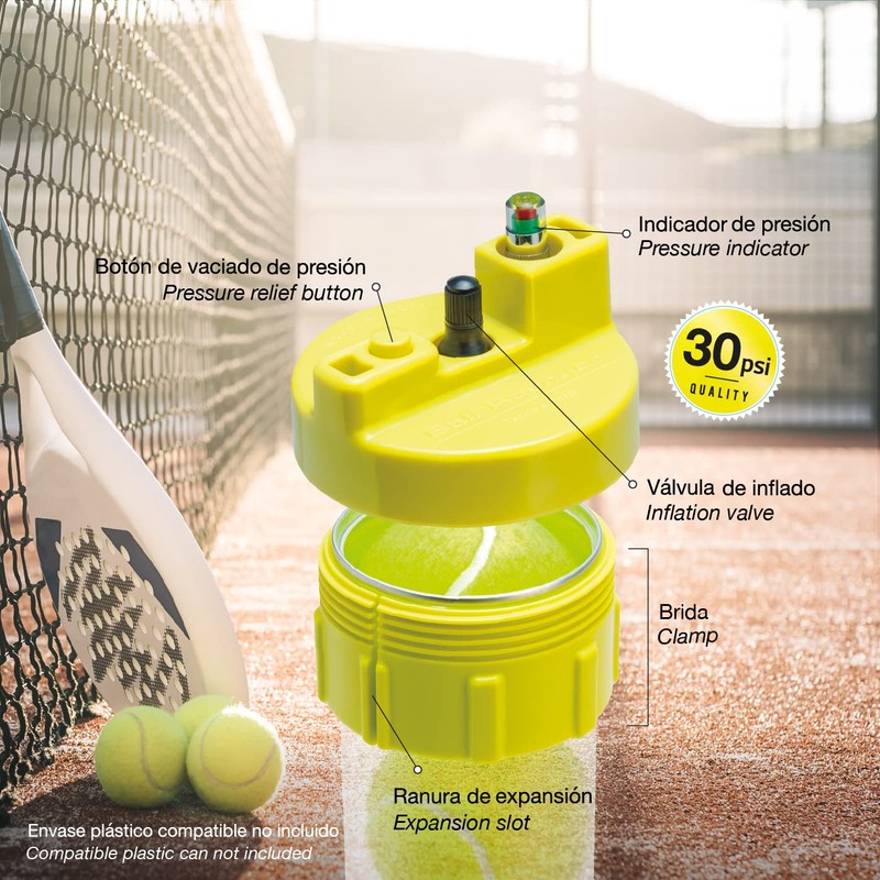 BALL RESCUER - Converts Padel or Tennis Ball Container into
