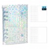 BUPVIOOD Sealing Pad Set, Transparent, Sparkling, Star Pattern, A6, 7.7