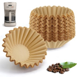 Coffee Filters Compatible with Bella Coffee Maker, 130 Pcs Extra Large Basket Shaped Filter Paper for Bella 12 Cup