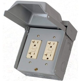 Midwest U012010 20 Amp Outlet Box with GFCI