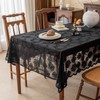 Jayla White Lace Tablecloth 60 X 120 Inches Rectangle Camellia
