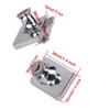 Luomorgo 2Pcs Showcase Lock Stainless Steel No Drill Glass Door