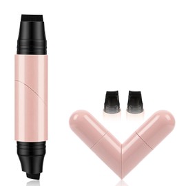 Sello Eyeliner, Delineador De Ojos De Doble Punta Para Mujer, Diseño De 2 Puntas De Secado Rápido, Foldable Eyeliner Stamp,Herramienta Portátil Para Viajes, Citas,Bodas(Negro, Doble Punta)