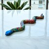 Handmade 24-Inch Talavera Snake – Colorful Mexican Pottery Garden &