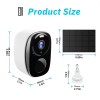 KEPEAK 1080P Solar Powered Wireless Security Camera System Outdoor WiFi