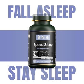 BNH Speed Sleep - Fórmula sin melatonina - Medicina antigua china - 15 hierbas - Otoño y permanece dormido más rápido - Despierta renovado y energizado - Sin sensación de aturdimiento - Relajarse