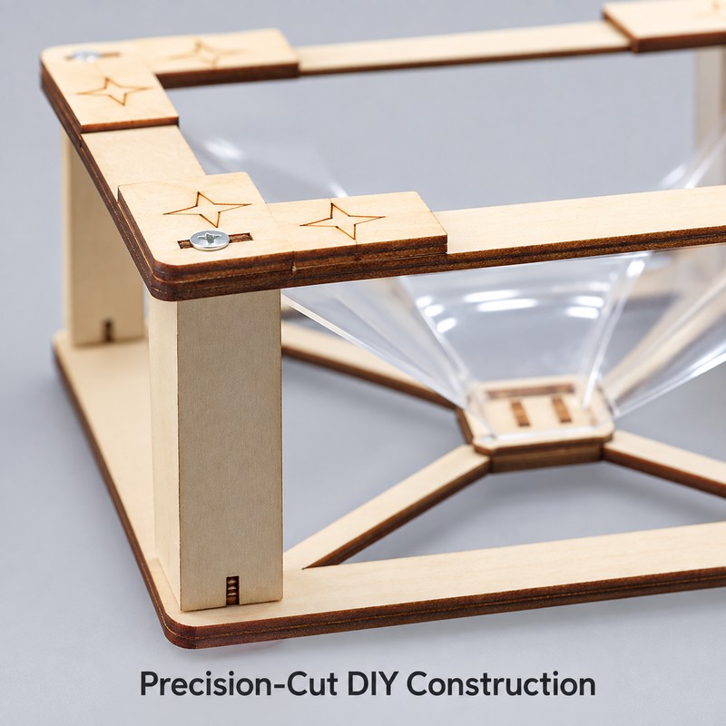 DIY 3D Holographic Projection Science Experiment Kit, Educational Building Model