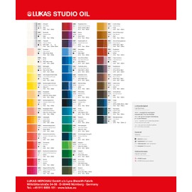 LUKAS Studio Professional Oil Color Paint High Pigment Professional Artist Paint - 37 ml Tube - Brilliant Yellow
