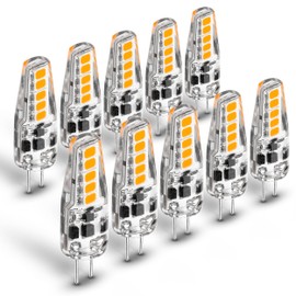 Xyanmc G4 LED Bulb AC/DC 12V-24V JC Type, 20W-30W T3 G4 Halogen Equivalent, 2W 2700K Warm White, G4 Bi-Pin Base, 250LM, Landscape Lighting/Courtyard/Lawn Lights, Non-Dimmable,10pcs