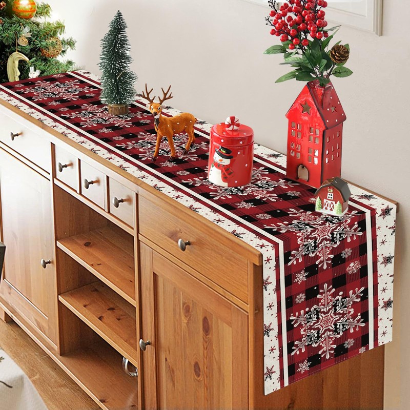 Table Runner Christmas Red Christmas Table Runner 180 cm Long