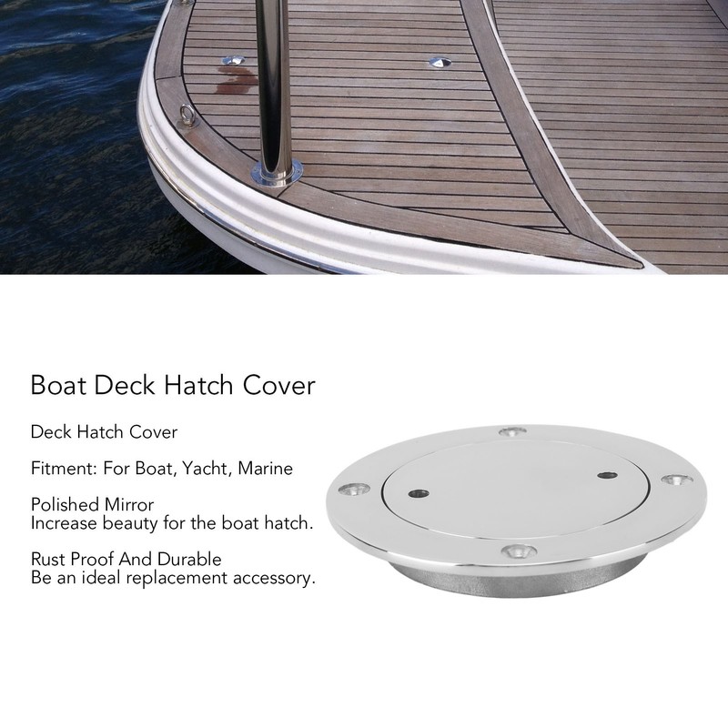 Deck Hatch Cover Marine Grade Stainless Steel 316 Round Deck