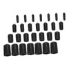 ULTECHNOVO 240pcs Rubber End Caps for Thread Flexible Tube Caps