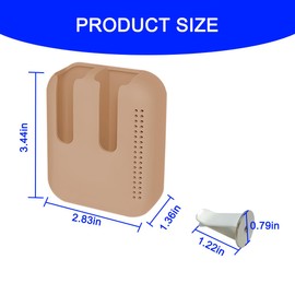 Osilly Holder for Car Air Vent, Upright Washable Lip Balm Protector for Women Girls, Auto Interior Space Saving Accessories, Universal for Vehicle, Truck and More（Brown）