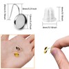 120Pcs 12mm Blank Bezel Earrings Setting,Earrings Wire Hooks Stud Earring