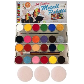 Eulenspiegel EULENSPIEGEL Schminkpalette 24 Farben 26 Teile Metalletui