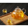 DOPUDO Glass Teapot with Removable Clear Infuser, 27 oz/ 800